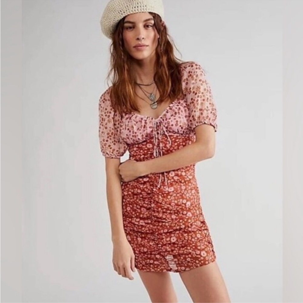 Free People Tessa Mini floral Dress